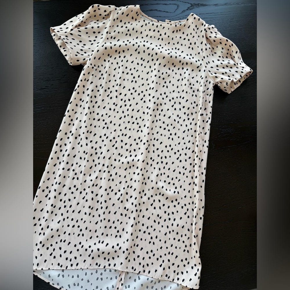 River Island Cream and Black Patterned Top